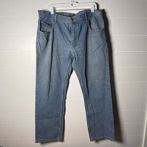 Key Jeans 38x32 Men's Straight Leg Denim Jeans- Vintage